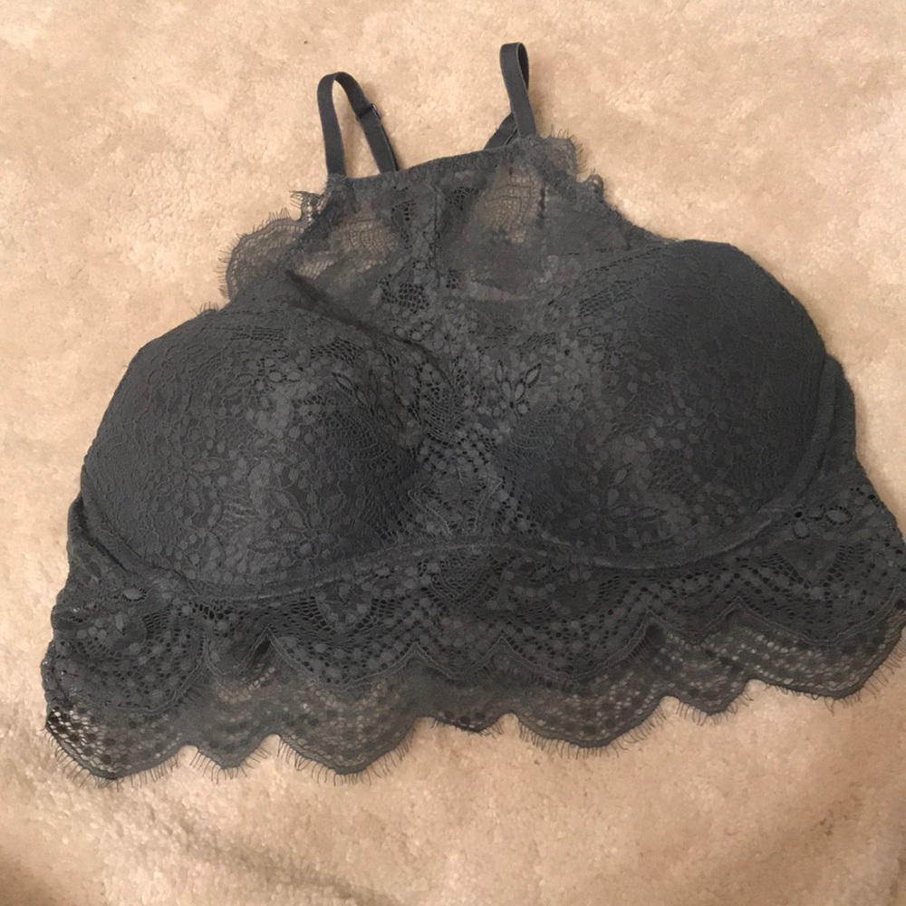 VS Pink Highneck Halter Bralette